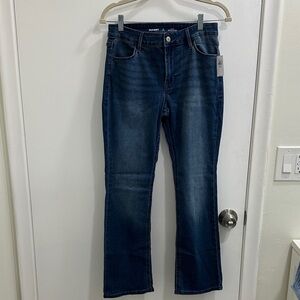 Old Navy Dark Blue mid rise wow boot cut short